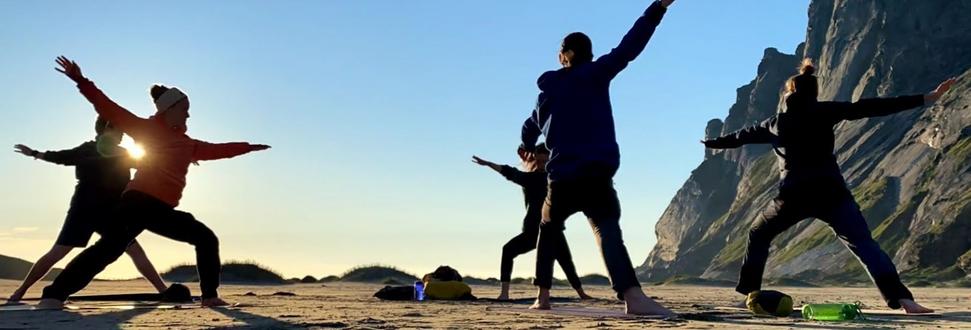 Yoga on Bunes beach